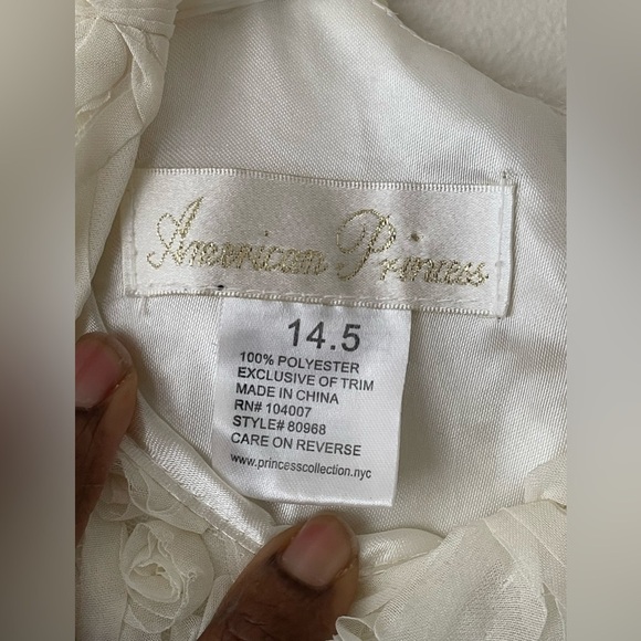 American Princess Floral Ivory Dress Size 14.5 - Picture 10 of 10